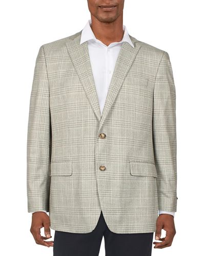 Lauren by Ralph Lauren Lexington Classic Fit Plaid Suit Jacket - Natural