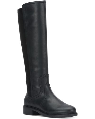 Lucky Brand Quenbew Leather Tall Knee-high Boots - Black