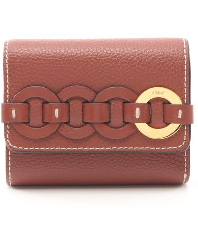 Chloé Darryl Trifold Wallet Leather - Pink