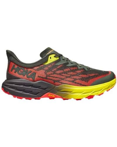 Hoka One One Speedgoat 5 Trail Running Shoes - 2e/wide Width - Multicolor