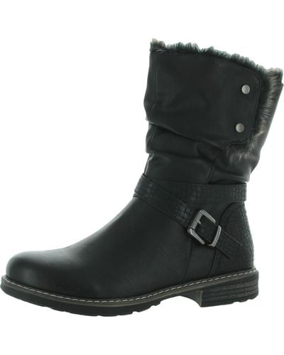 Gc Shoes Bailey Leather Cold Weather Winter Boots - Black