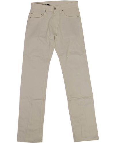 Vlone(GOAT) Zipper Jeans White - Gray