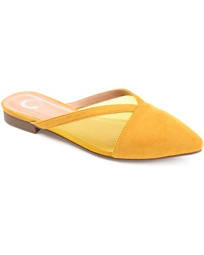 Journee Collection Collection Reeo Mule - Yellow