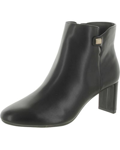 Alfani Paam Faux Leather Booties - Black