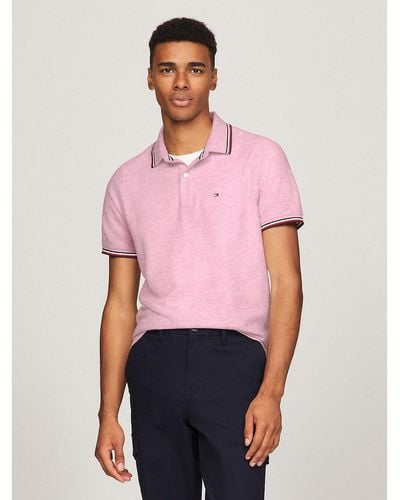 Tommy Hilfiger Regular Fit Tommy Wicking Polo - Pink
