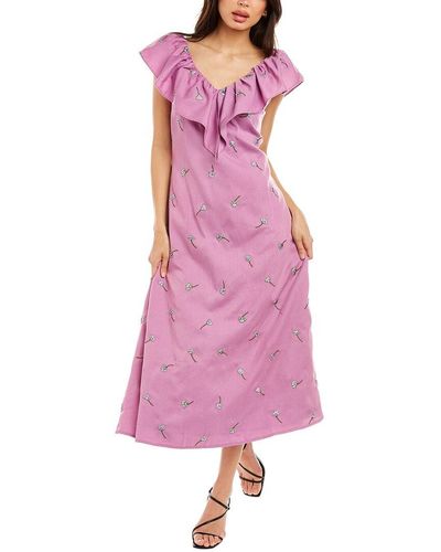 Olivia Rubin Maggie Midi Dress - Pink