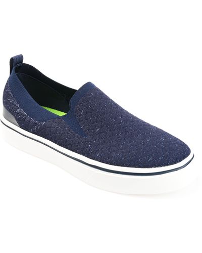 Vance Co. Hamlin Casual Knit Slip-on Sneaker - Blue