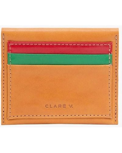 Clare V. Porte Carte Case - Orange