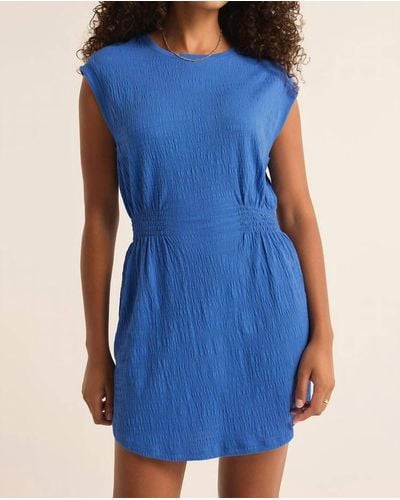 Z Supply Rowan Textured Dress - Blue