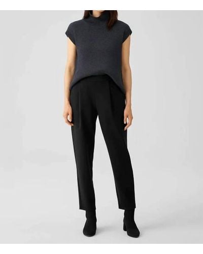 Eileen Fisher Taper Ankle Pant - Black