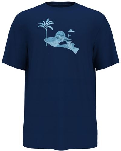 PGA TOUR Crewneck Short Sleeve Graphic T-shirt - Blue