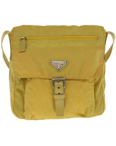 Prada Canvas Shoulder Bag (pre-owned) - Green