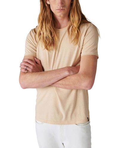 Lucky Brand Heathered Knit T-shirt - Natural