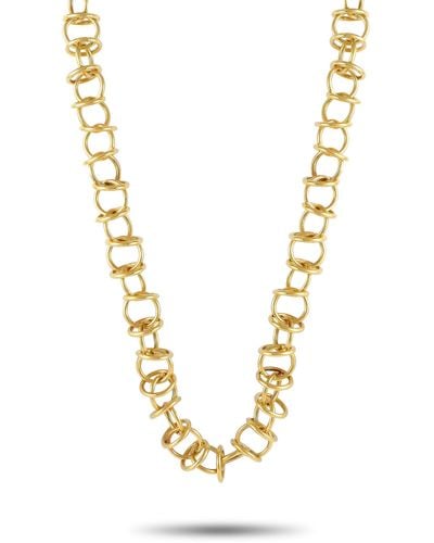 Tiffany & Co. 18k Yellow Link Necklace Ti26-012424 - Metallic