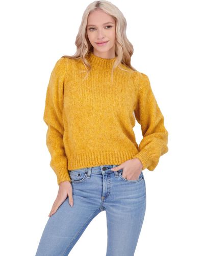 Vero Moda Diana High Neck Comfy Pullover Sweater - Blue