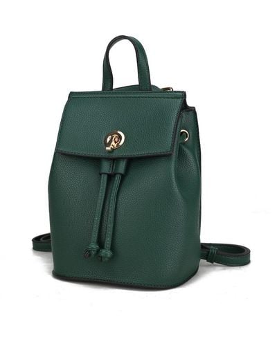 MKF Collection by Mia K Serafina Vegan Leather Backpack - Green