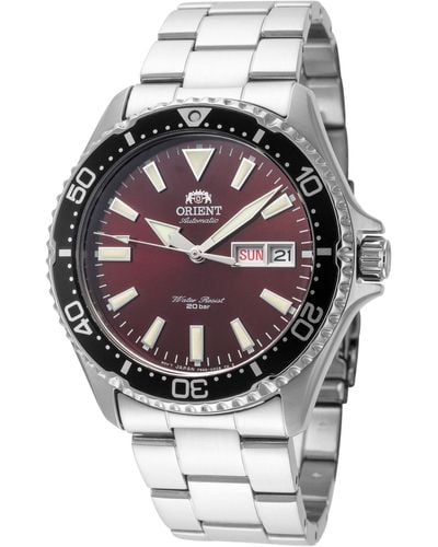 Orient 42mm Silver Tone Automatic Watch Ra-aa0003r19b - Metallic