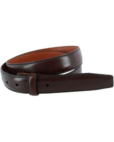 Trafalgar Pebble Grain Leather 30mm Harness Belt Strap - Brown