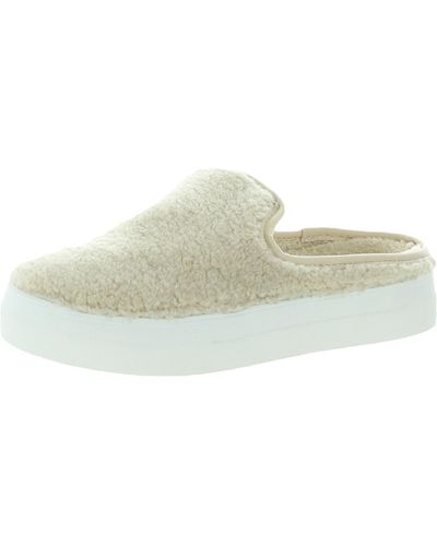 DV by Dolce Vita Rush Faux Fur Lined Slip On Mules - Natural