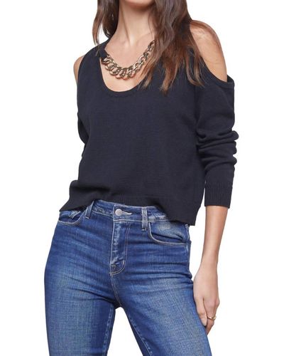L'Agence Indy Chain Pullover - Blue