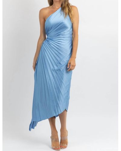Dress Forum Fresco Pleated Midi Dress - Blue