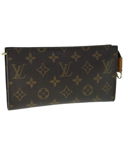 Louis Vuitton Pochette Accessoire Canvas Clutch Bag (pre-owned) - Black