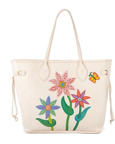 louis vuitton handbag with flowers