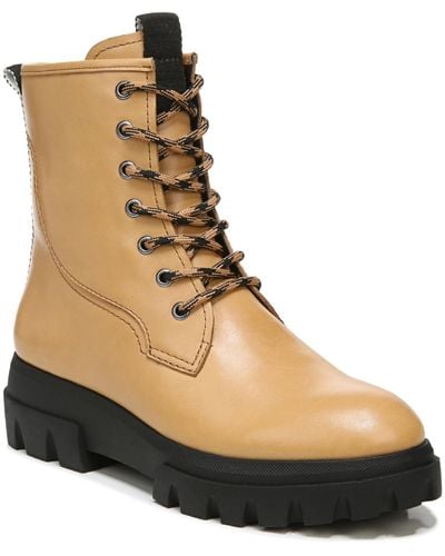 Franco sarto canon leather clearance combat boots