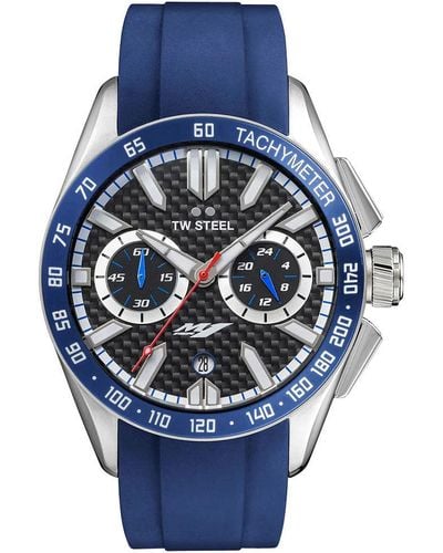 TW Steel 46mm Quartz Watch - Blue