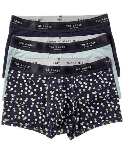 Ted Baker 3pk Fitted Trunk - Blue
