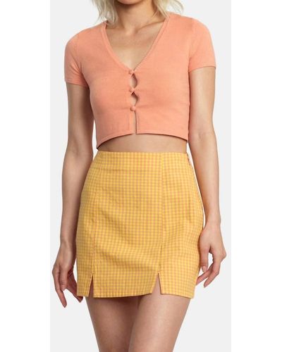 RVCA Brightside Skirt - Orange