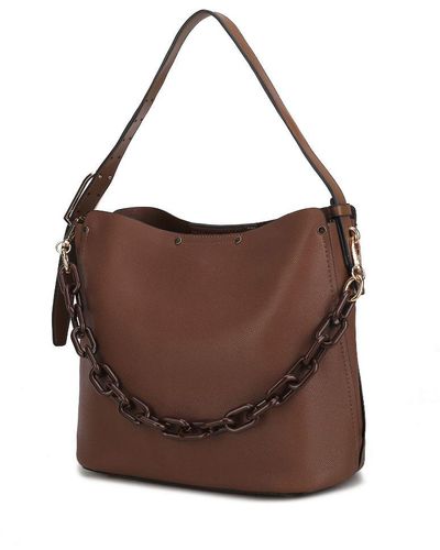MKF Collection by Mia K Chelsea Hobo Handbag For - Brown