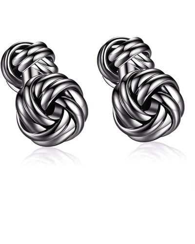 Stephen Oliver Double Knot Cufflinks - White