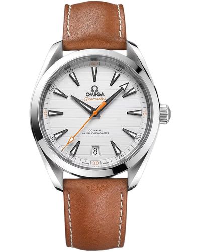 Omega Aqua Terra Silver Dial Watch - Gray