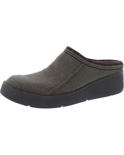 Bzees Flagstaff Knit Slip-on Clogs - Red