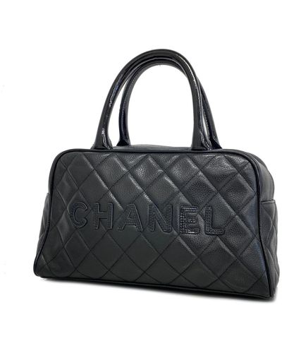 Chanel Matelassé Leather Handbag (pre-owned) - Black