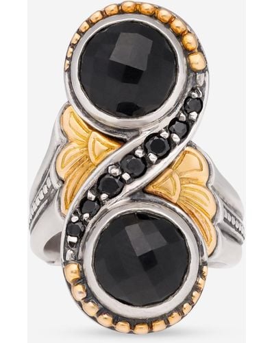 Konstantino Calypso Sterling Silver And 18k Yellow Gold - Black