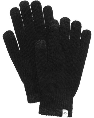 Alfani Knit Space-dyed Winter Gloves - Black