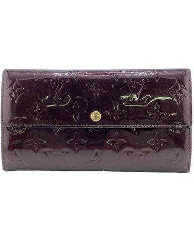 Louis Vuitton Sarah Patent Leather Wallet (pre-owned) - Purple