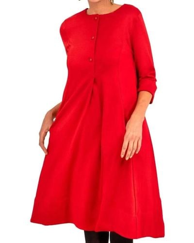 Gretchen Scott Ursula Ponte Dress - Red
