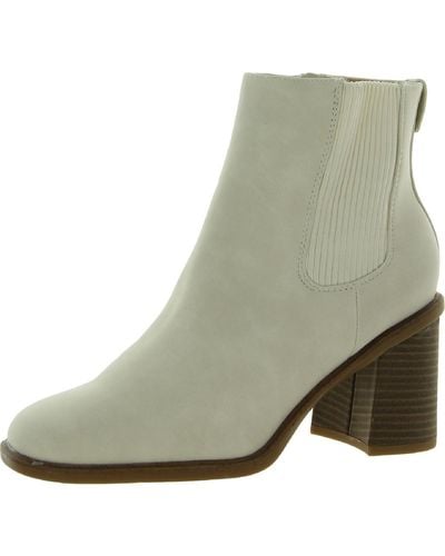 Dr. Scholls Ride Away Faux Suede Stacked Ankle Boots - Green