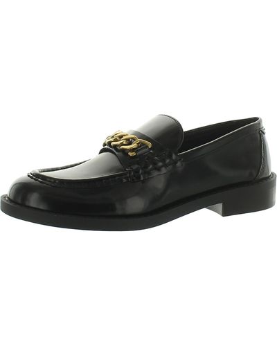 Mng Rubber/polyurethane Patent Loafers - Black