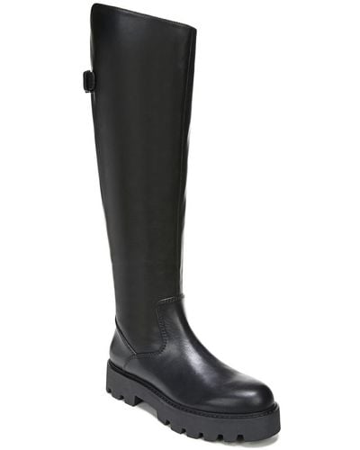Franco Sarto Balin Leather Tall Over-the-knee Boots - Black