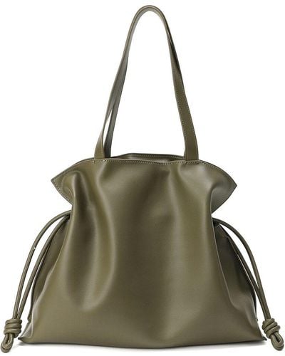 Tiffany & Fred Paris Smooth Leather Tote - Green