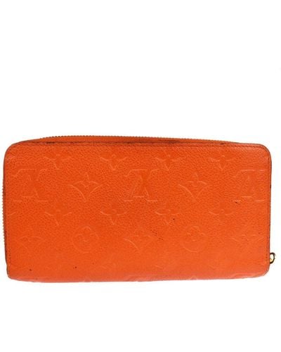 Louis Vuitton Zippy Leather Wallet (pre-owned) - Orange