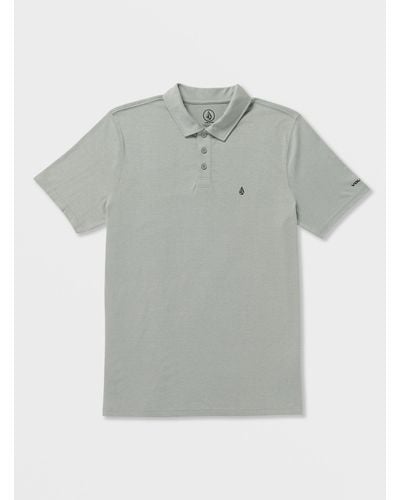 Volcom Nova Tech Polo Short Sleeve Shirt - Gray
