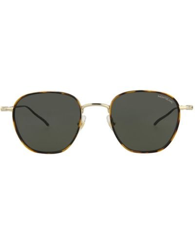 Montblanc Square-frame Acetate Sunglasses - Green