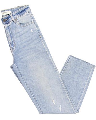Hidden Jeans High Rise Stretch Ankle Jeans - Blue