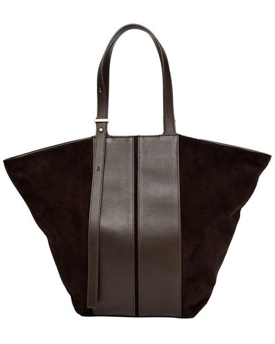 J.McLaughlin J. Mclaughlin Maryam Suede & Leather Handbag - Black