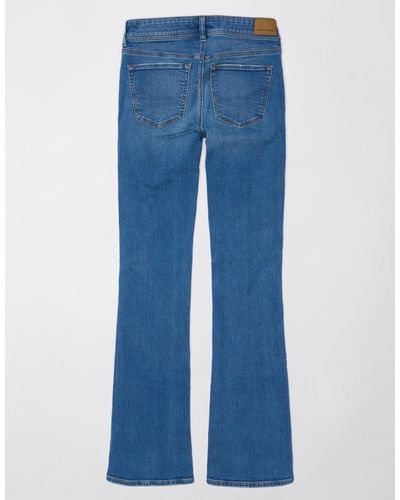 American Eagle Outfitters Ae Next Level Low-rise Kick Bootcut Jean - Blue